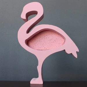 Фігурна коробка для квітів Фламінго